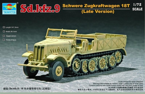 SD.KFZ.9 SCHWERE ZUGKRAFTWAGEN 18T TYPE F3 1/72