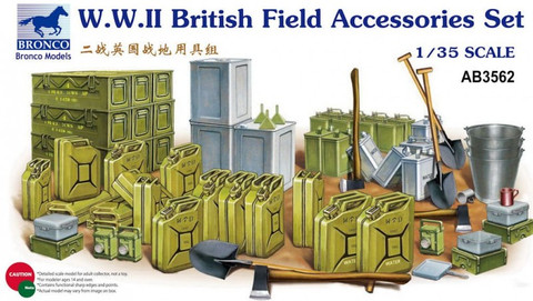 British Field Accessories Set WW II 1/35