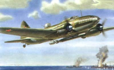 Iljushin IL-4 Soviet torpedo bomber 1/72