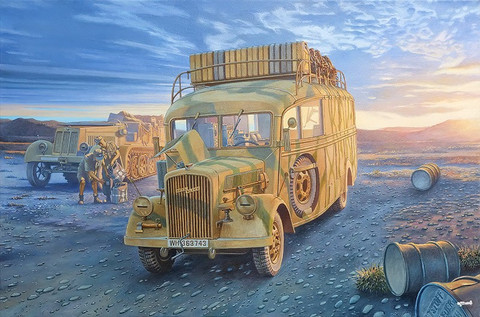 Opel Blitz Omnibus W39 Stabswagen 1/35