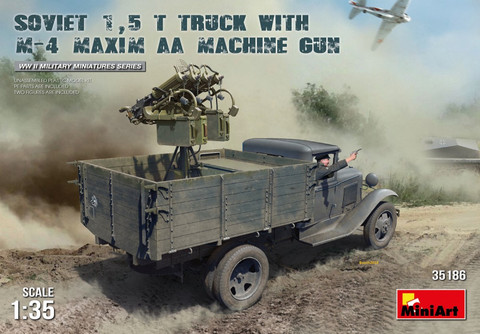 Soviet 1.5t Truck & M-4 Maxim Machine Gun 1/35