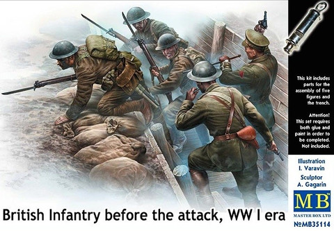 British Infantry ”Before the Attack” WWI Era 1/35