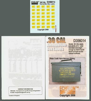 .30 CAL ammo box labels 1/35