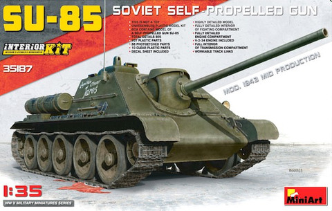 Soviet SU-85 Model 1943 (Mid Production) with Full Interior 1/35