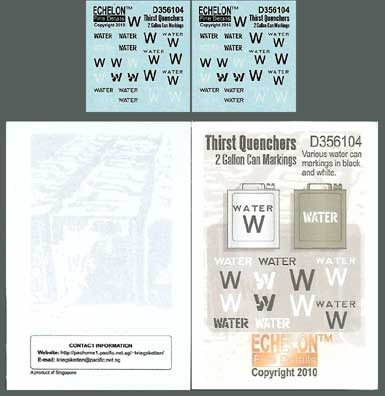 Thirst Quenchers - 2 Gallon Can Markings 1/35