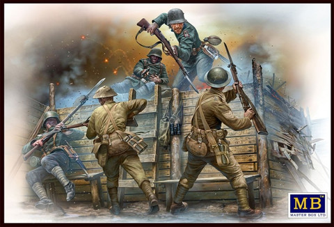 Hand to Hand Fight, German & British Infantrymen WWI 1/35