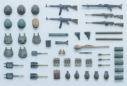 German infantry equipment set late WWII 1/35