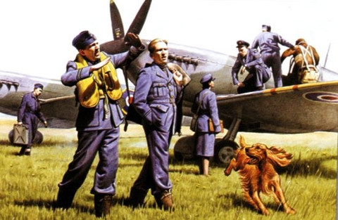 RAF Pilots & Ground Personnel 1/48