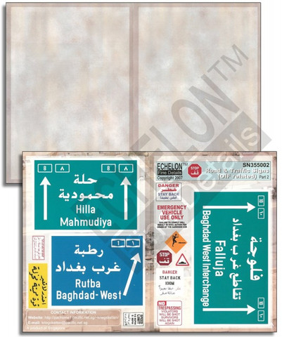 Road & Traffic Signs (OIF Related) Part.2 (2 In 1 Pack) 1/35