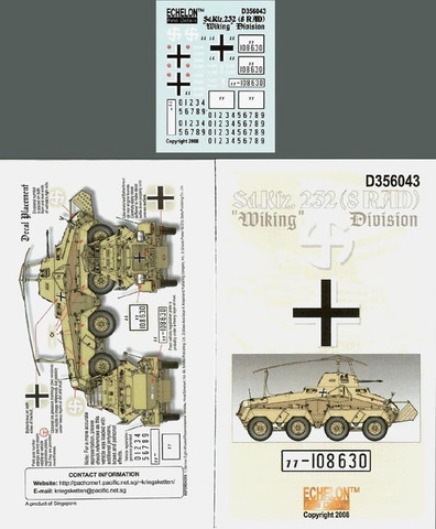 Sd.Kfz. 232 (8 RAD) Wiking Division 1/35
