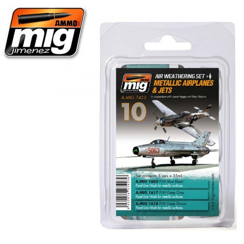 Metallic Airplanes & Jets weathering Set