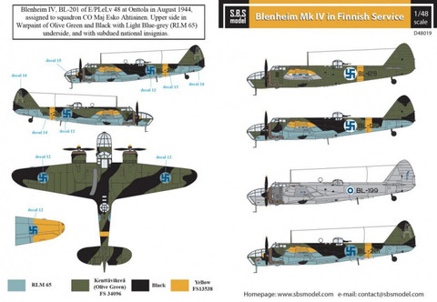 Bristol Blenheim Mk.IV in Finnish Service 1/48