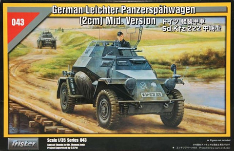 SdKfz 222 German Armoured Car (Ex Tristar) 1/35