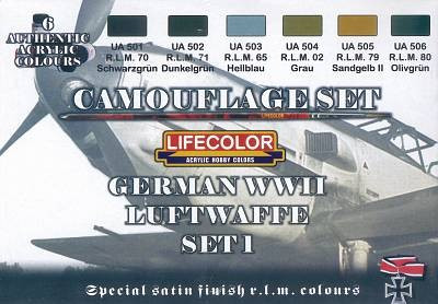 Luftwaffe Color set 1 (6 colors)