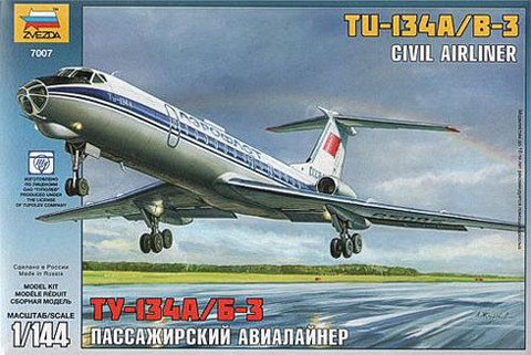 Tupolev Tu-134B Russian Airliner 1/144