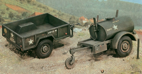 250 Gal. Tank Trailer & M101 Cargo Trailer 1/35