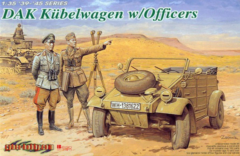 DAK Kubelwagen with Officers 1/35