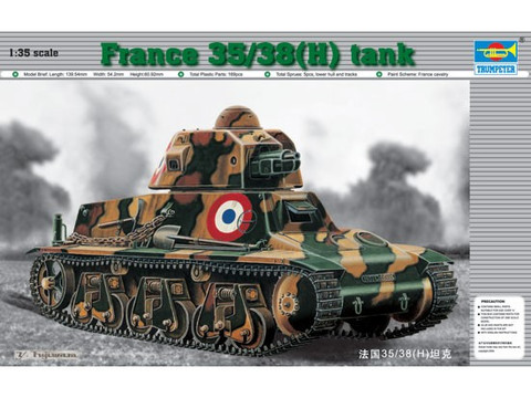 FRANCE 38/39(H) TANK SA 18 37MM GUN 1/35