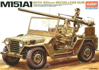 M151A1 with 105mm Recoilles gun