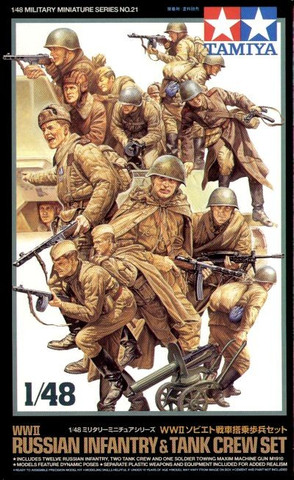 Russian Infantry and Tank Crew Set 1/48