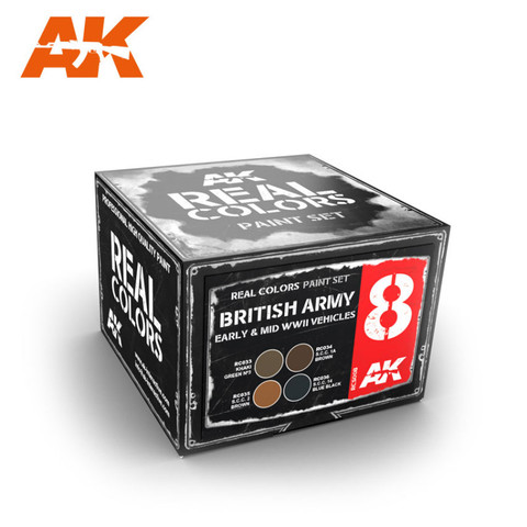 BRITISH ARMY EARLY 6 & MID WWII VEHICLES SET