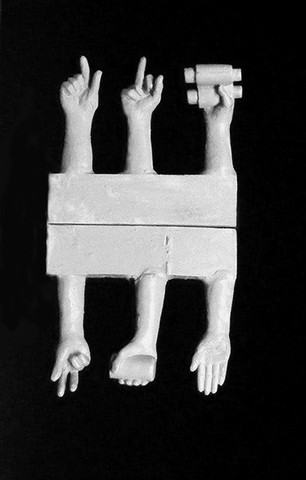 6 Right Hands Saluting V Sign, Finger Pointing etc 1/35