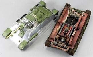 T34/76 with transparent hull and turret 1/35