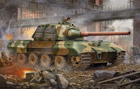 German ENTWICKLUNGSFAHRZEUG E 100 SUPER HEAVY TANK 1/35