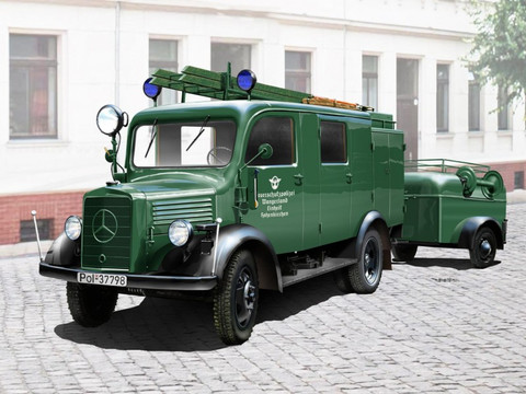 Mercedes L1500S LLG German Light Fire Truck WWII 1/35