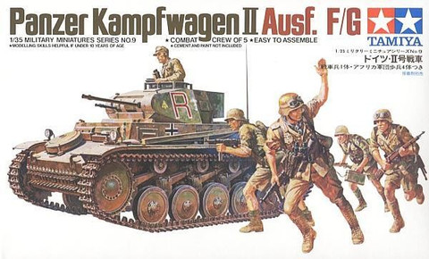 PzKpfw II Ausf.F/G with 5 figures 1/35