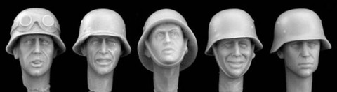 5 Heads German Helmets 1/35