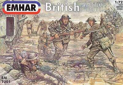 British (WWI) Infantry and Tank Crew 1/72