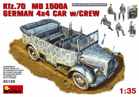 Kfz.70 (MB L1500L) German 4X4 car with crew 1/35