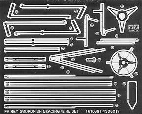 Fairey Swordfish etched strut bracing set 1/48