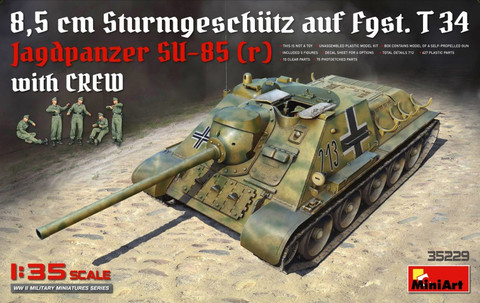 Jagdpanzer SU-85 (r) with Crew 1/35