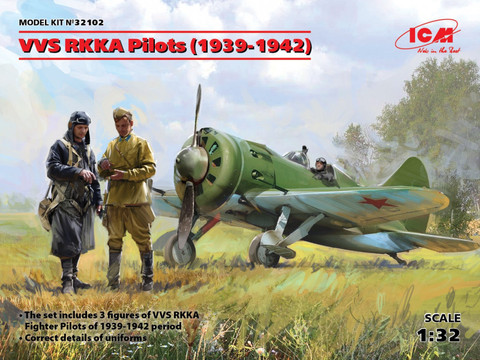 VVS RKKA Pilots (1939-1942) Three Figures 1/32