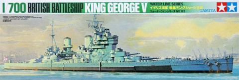 King George V British Battleship 1/700