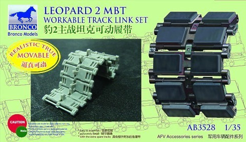 Workable Track Links for German Leopard 2 MBT 1/35