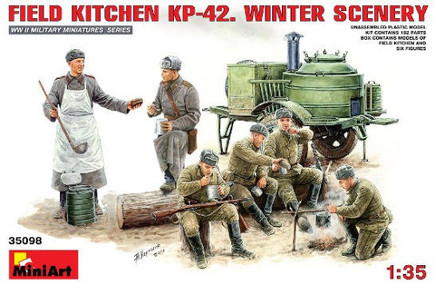 Field Kitchen KP-42. Winter scenery 1/35