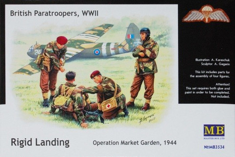British paratroopers WWII, Rigid Landing, Operation Market Garden 1944 1/35