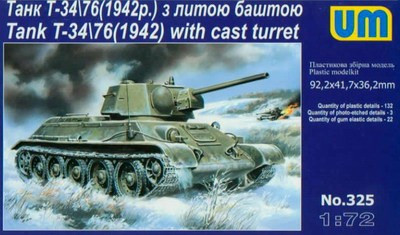 T-34/76 Model 1942 with Cast Turret 1/72