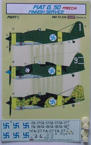 Fiat G.50 Freccia Finnish Service 1/72