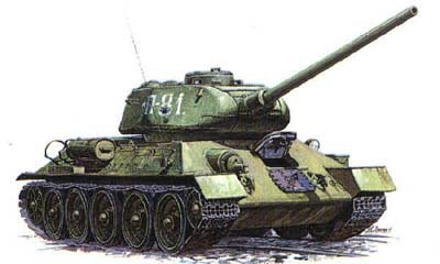 T-34/85 Soviet Tank 1/35