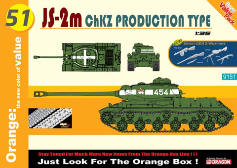 JS-2M ChZK Production Type + Soviet Weapons Set 1/35