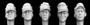 5 Heads with WWII German Mountain Troops Cap 1/35