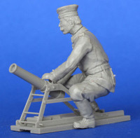 German soldier with 9.15cm Leichter Minenwerfer System Lanz WWI 1/35
