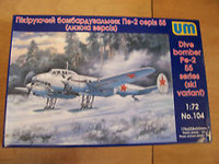 Dive bomber Pe-2 55 series (ski variant) 1/72