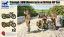 Triumph 3HW Motorcycle with British MP Figure set 1/35