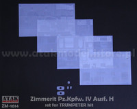 Zimmerit for Trumpeter PzKpfw IV Ausf.H (1:16 Scale)