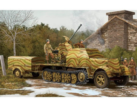 SD.KFZ.7/2, 3,7CM FLAK 43 AUF SELBSTFAHRLAFETTE 1/35
